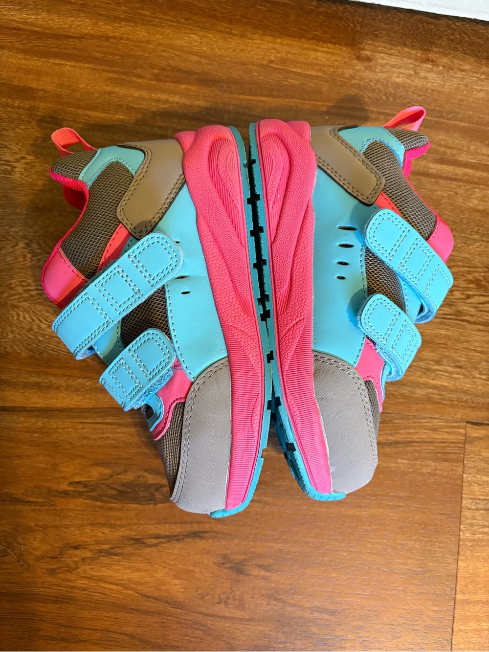 Piedro Orthopedic Sneakers Little Kids Size 12 in Gray, Blue & Pink - Picture 5 of 8